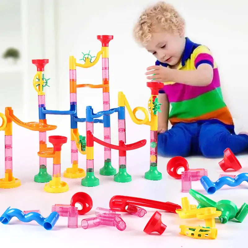 109pcs Marble Run Race Track Building Blocks Set for children - Baby World