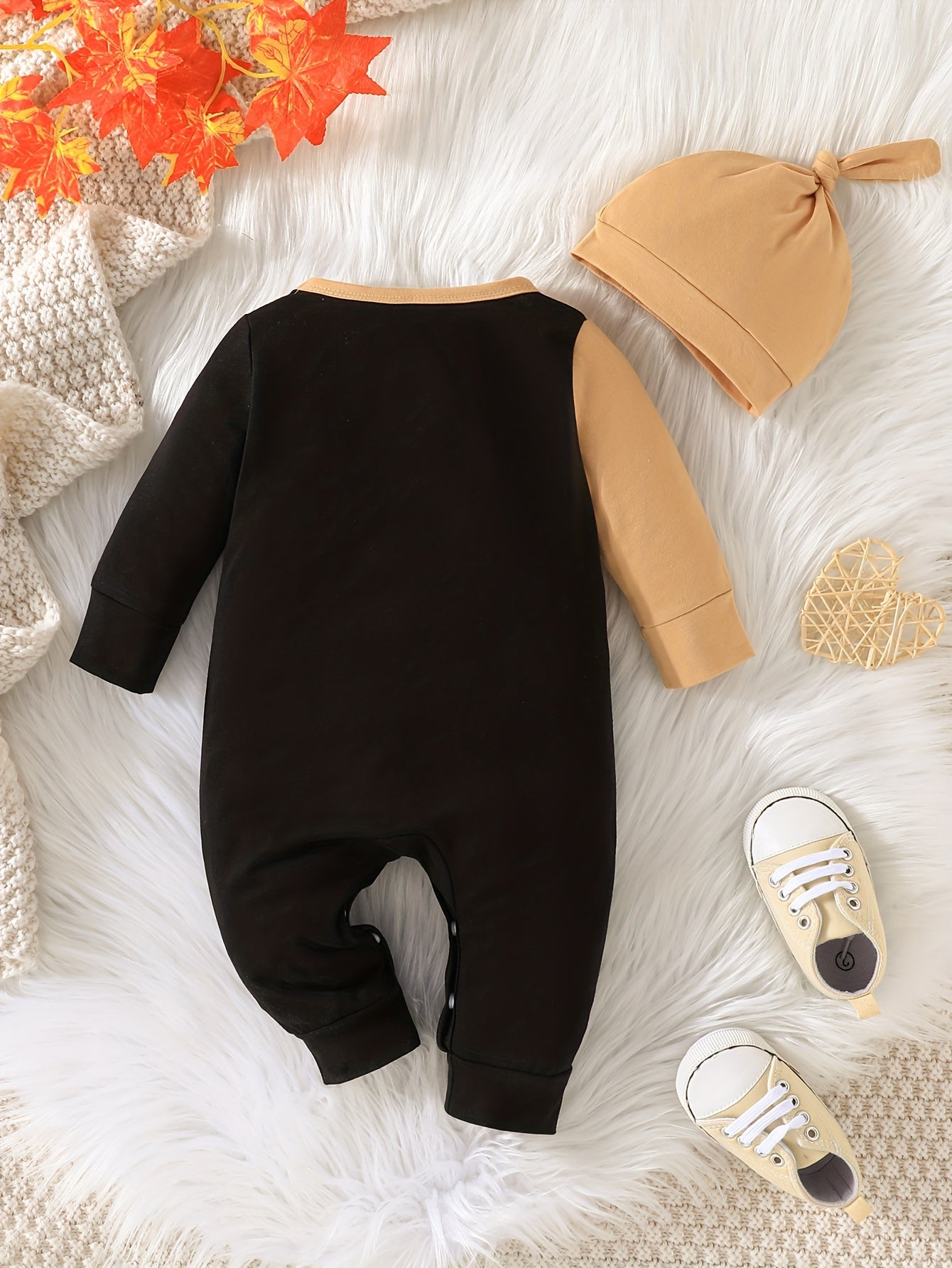 Boys Stylish DADDY & ME Print Long Sleeve Hoodie & Trousers Set