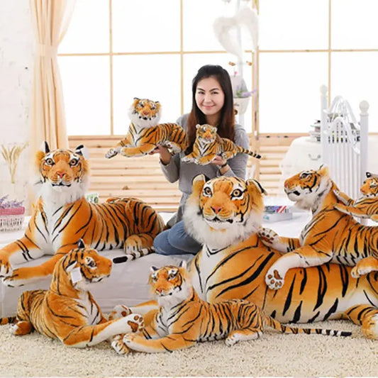 30-110CM High Quality Giant White Tiger Stuffed Toy Baby Lovely Big Size Tiger Plush Doll Soft Pillow Children Christmas Gift - Baby World