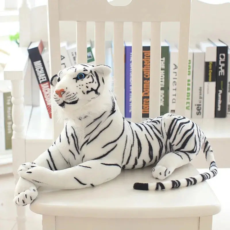 30-110CM High Quality Giant White Tiger Stuffed Toy Baby Lovely Big Size Tiger Plush Doll Soft Pillow Children Christmas Gift - Baby World