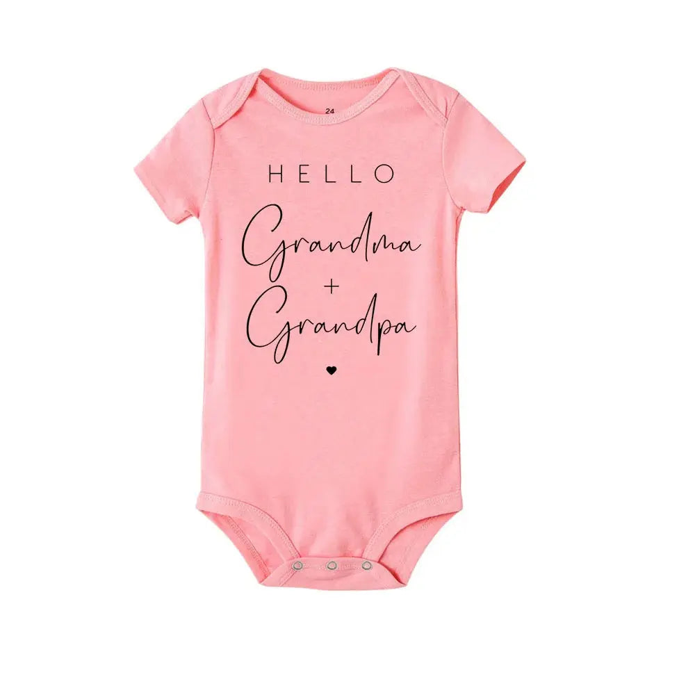 Hello Uncle/Auntie Short Sleeve Baby Romper - Baby World