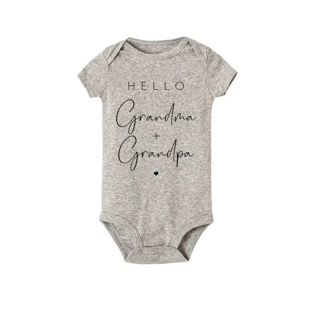 Hello Uncle/Auntie Short Sleeve Baby Romper - Baby World