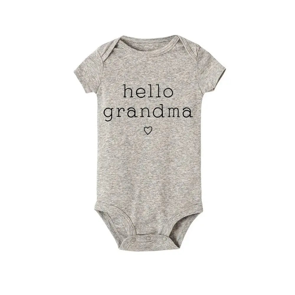 Hello Uncle/Auntie Short Sleeve Baby Romper - Baby World