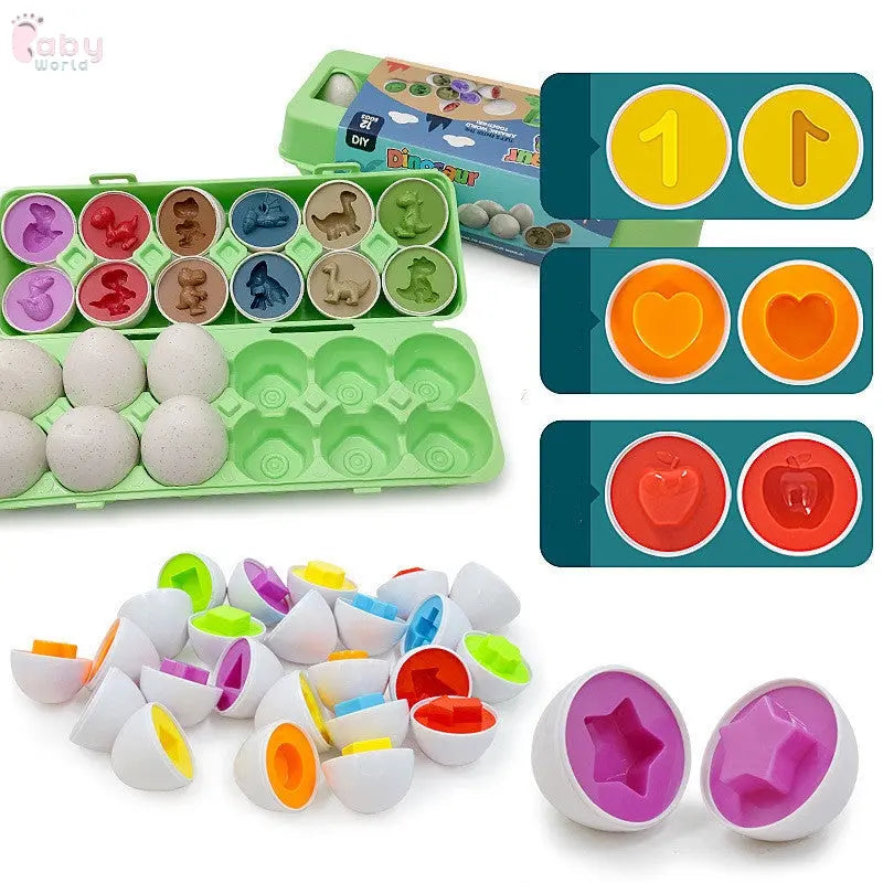 Baby Educational Smart Egg Shape Matching Sorters Toys Baby World