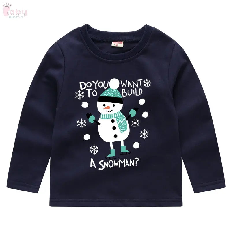Children's Fashion Sweater Bottoming Christmas Shirt Baby World