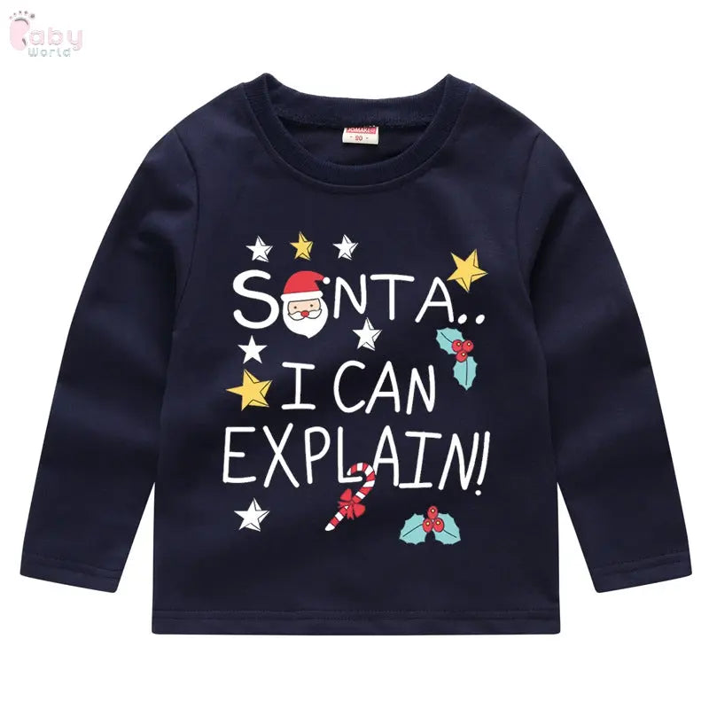 Children's Fashion Sweater Bottoming Christmas Shirt Baby World