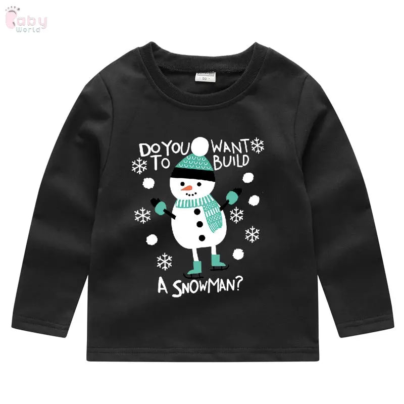 Children's Fashion Sweater Bottoming Christmas Shirt Baby World