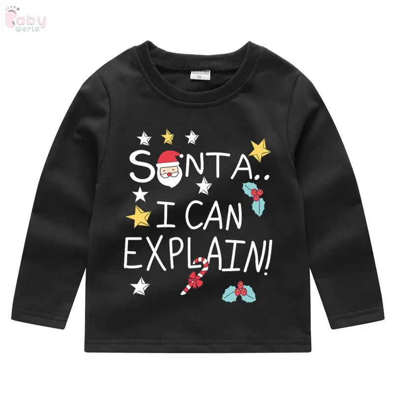 Children's Fashion Sweater Bottoming Christmas Shirt Baby World