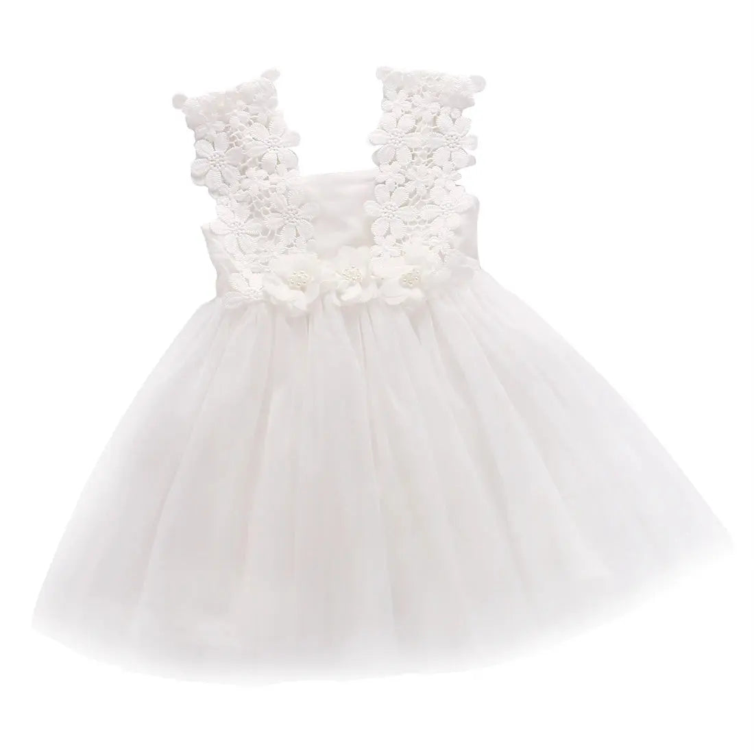 Citgeett Summer Fashion Kids Baby Girls Princess Lace Tulle Flower Tutu Backless Gown Formal Party Dress Clothes 2-7Y Baby World