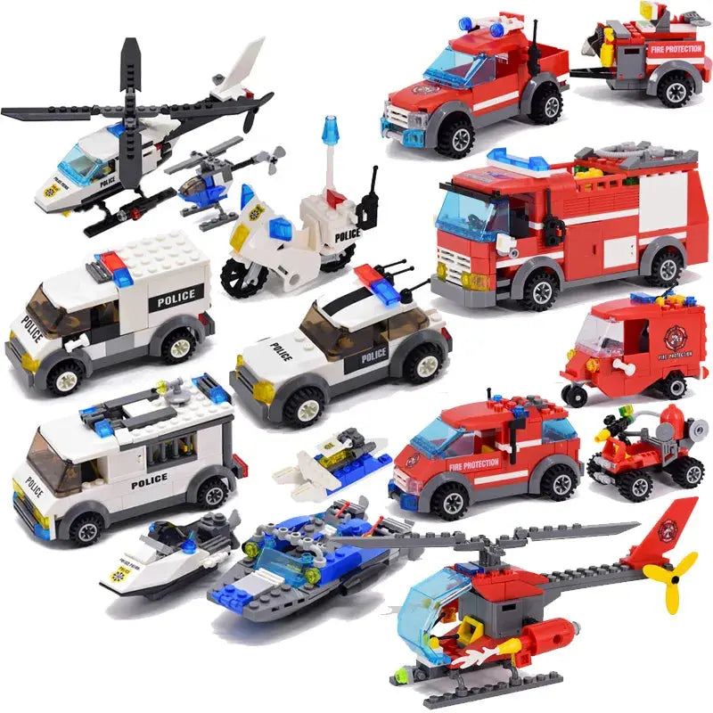 City Police Patrol Car Model Figure Blocks Educational Construction Lego Toys For Children Gift - Baby World