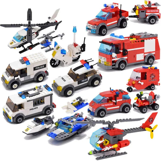 City Police Patrol Car Model Figure Blocks Educational Construction Lego Toys For Children Gift - Baby World