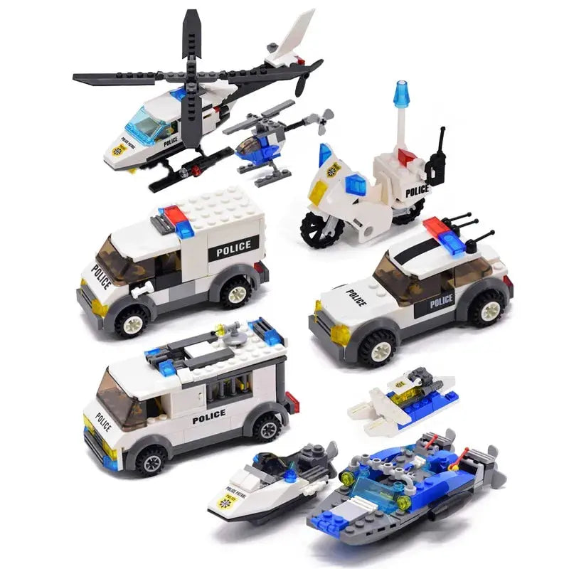 City Police Patrol Car Model Figure Blocks Educational Construction Lego Toys For Children Gift - Baby World