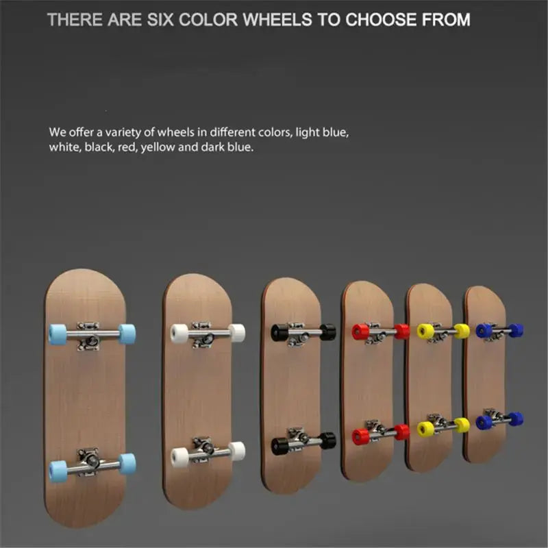Finger SkateBoard Wooden Fingerboard Toy Professional Stents Finger Skate Set Novelty Gift - Baby World