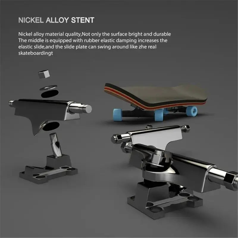 Finger SkateBoard Wooden Fingerboard Toy Professional Stents Finger Skate Set Novelty Gift - Baby World