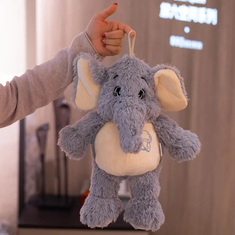 Giant plush Elephant Toys Grey Stuffed Big flappy Ears Long Plush elephant Animal toys for Children Christmas Gift for Children - Baby World