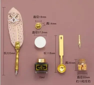 Harry Potter Owl Quill Box Quill Set Vinyl Action Figure Toys For Children Gift - Baby World