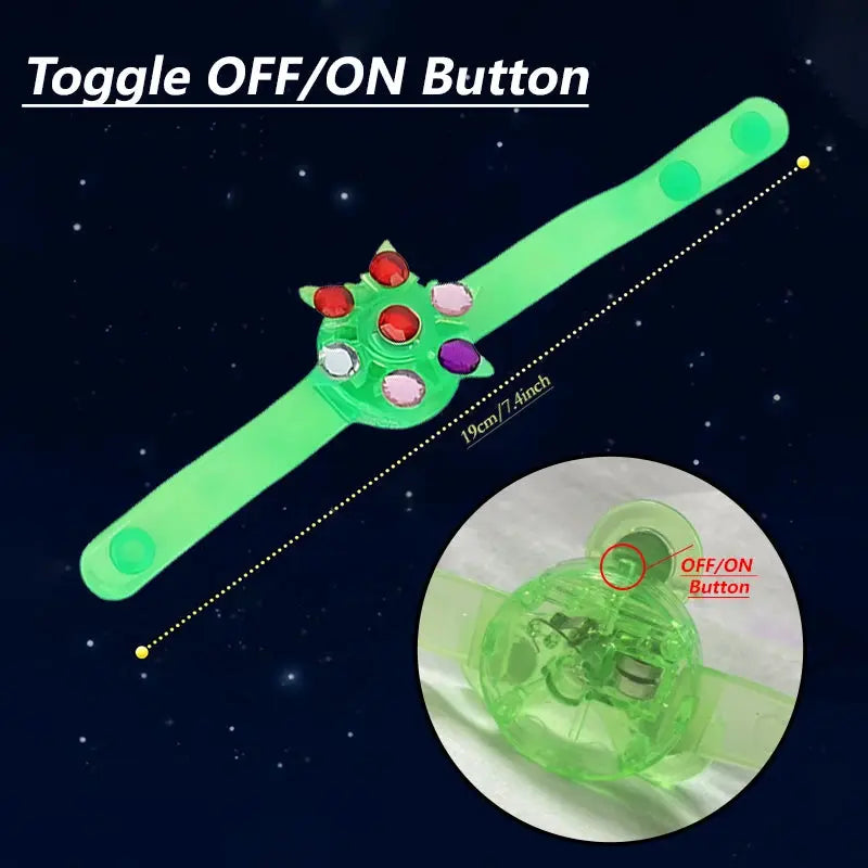Luminous Rotating Gyro Bracelet Children Toy Light Kid Birthday Gift Guest Giveaways Christmas Halloween Gifts Carnival Toy - Baby World