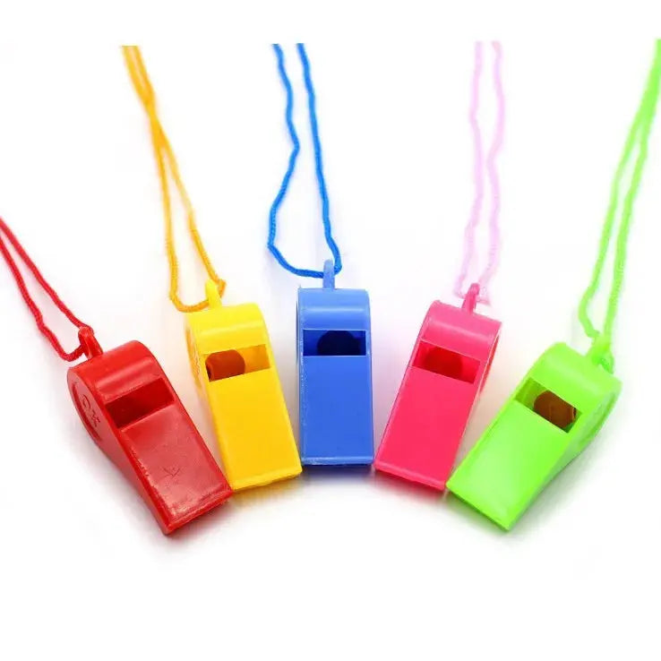 Mini Whistle With Rope Children Kids Sports Football Soccer Rugby Cheerleading Fans Cheer Whistles Birthday Party Gifts Favors - Baby World