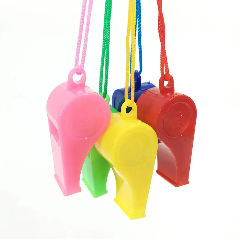 Mini Whistle With Rope Children Kids Sports Football Soccer Rugby Cheerleading Fans Cheer Whistles Birthday Party Gifts Favors - Baby World