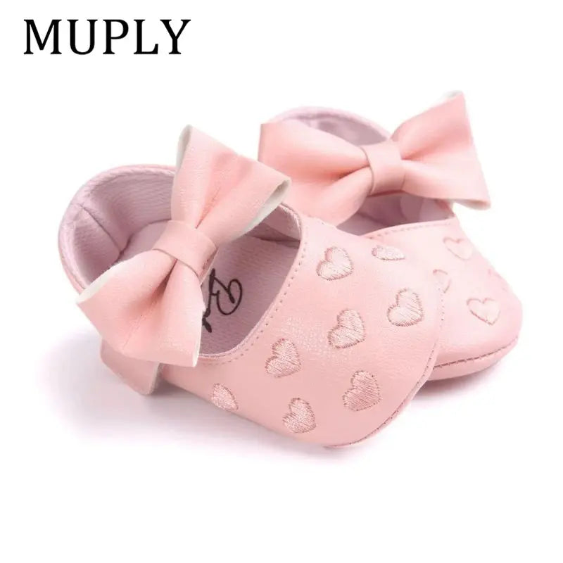 Moccasins Moccs Bow Fringe Soft Soled Non-slip Shoes - Baby World