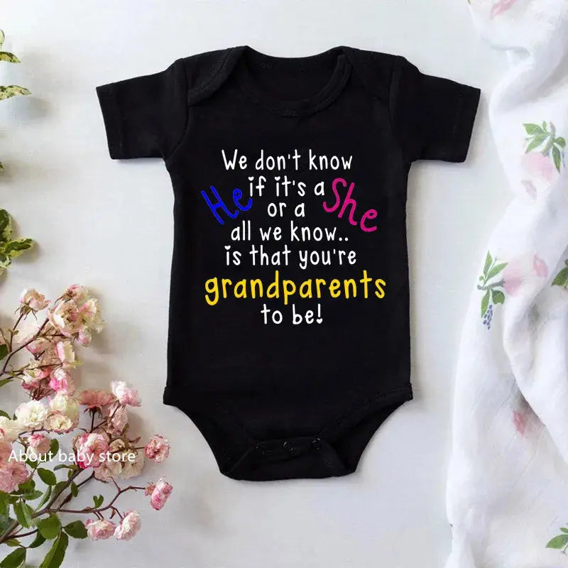 Newborn Announcement Cotton Cute Baby Onesies - Baby World