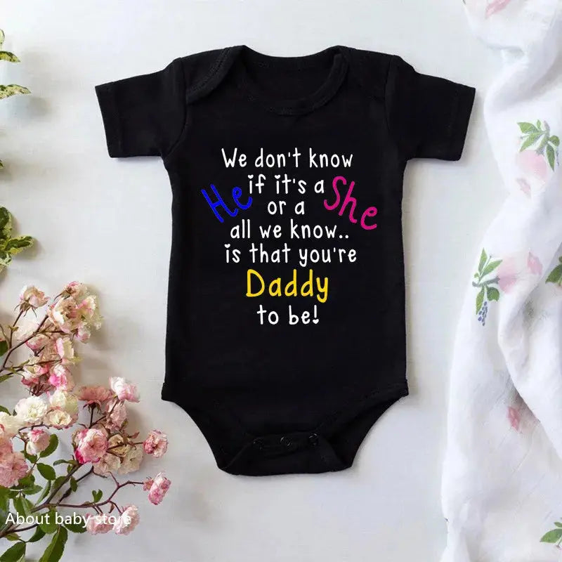 Newborn Announcement Cotton Cute Baby Onesies - Baby World