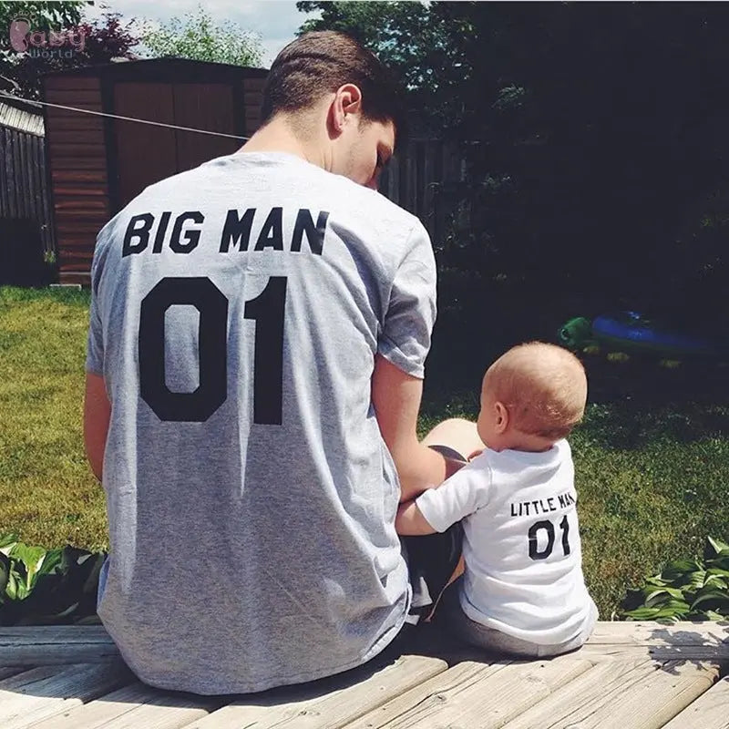 Parent-child cotton T-shirt Baby World