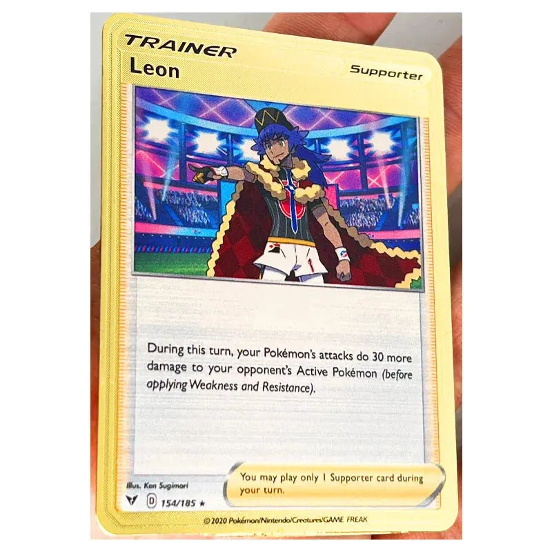 Pokemon 27 Styles New GX MEGA Gold Metal Card Super Game Collection Anime Cards Toys for Children Gift - Baby World