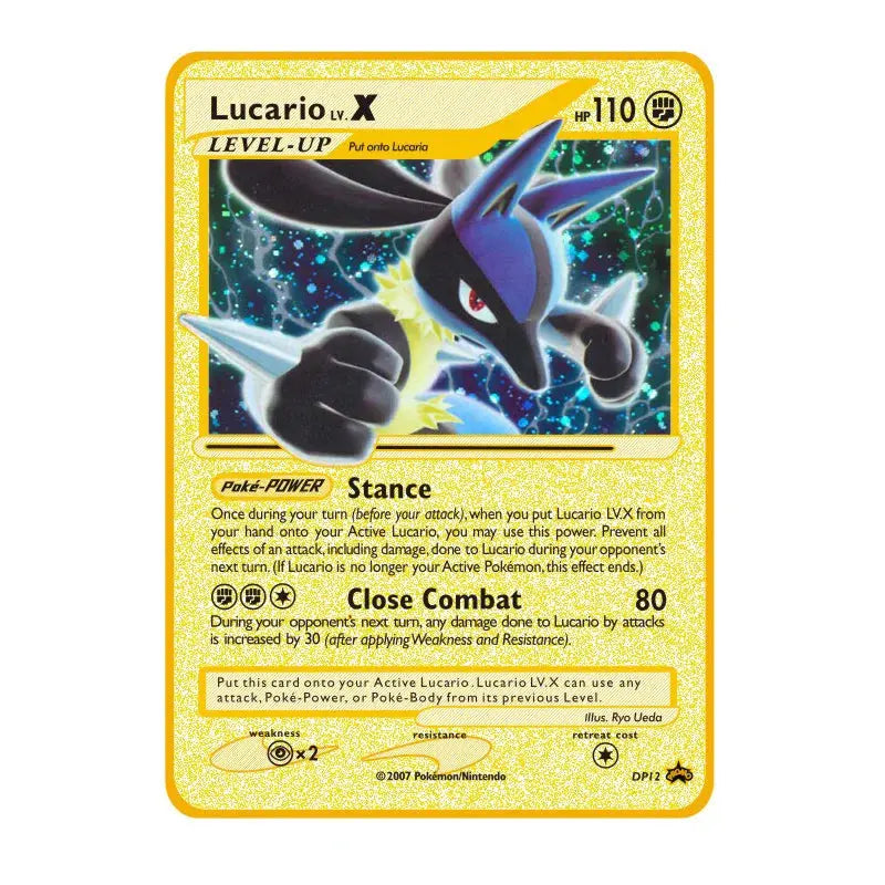 Pokemon 27 Styles New GX MEGA Gold Metal Card Super Game Collection Anime Cards Toys for Children Gift - Baby World