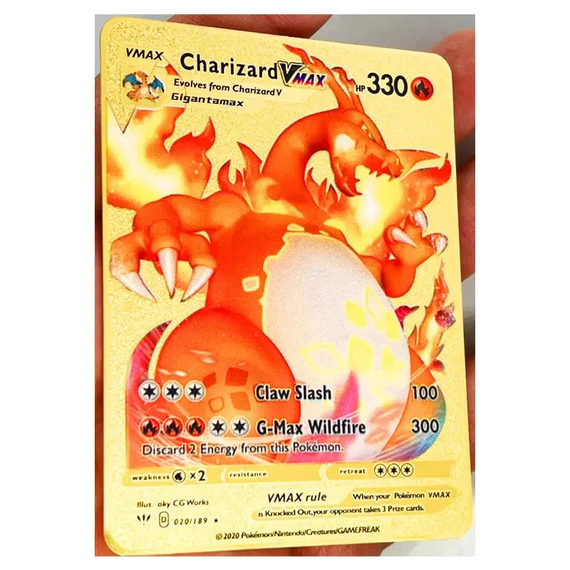 Pokemon 27 Styles New GX MEGA Gold Metal Card Super Game Collection Anime Cards Toys for Children Gift - Baby World