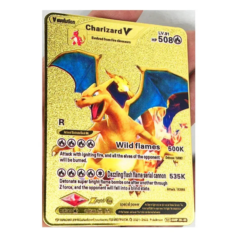 Pokemon 27 Styles New GX MEGA Gold Metal Card Super Game Collection Anime Cards Toys for Children Gift - Baby World