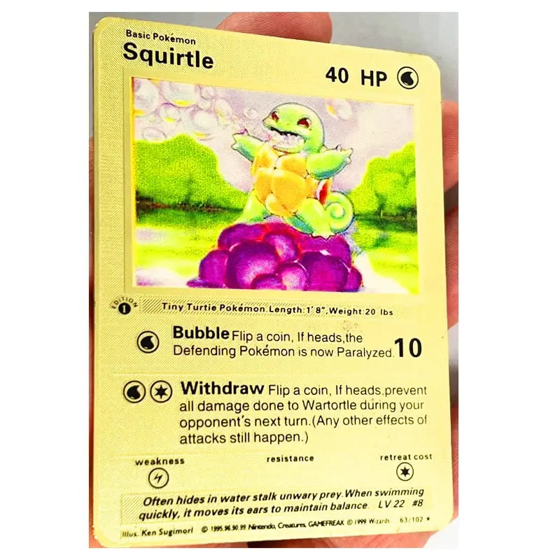 Pokemon 27 Styles New GX MEGA Gold Metal Card Super Game Collection Anime Cards Toys for Children Gift - Baby World