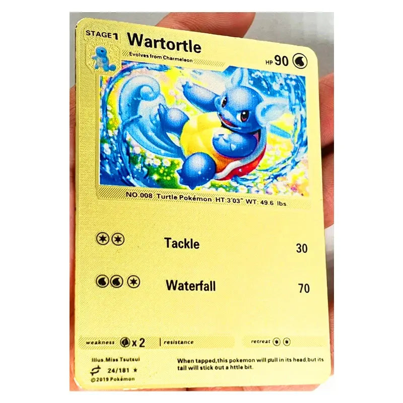 Pokemon 27 Styles New GX MEGA Gold Metal Card Super Game Collection Anime Cards Toys for Children Gift - Baby World