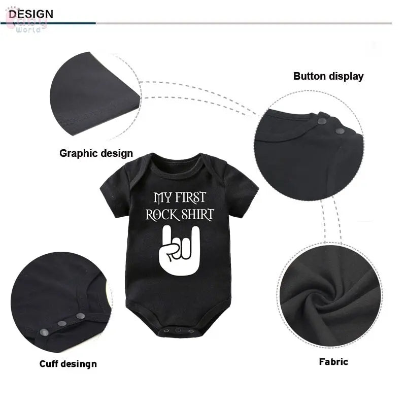 My First Rock Shirt/Romper Baby World