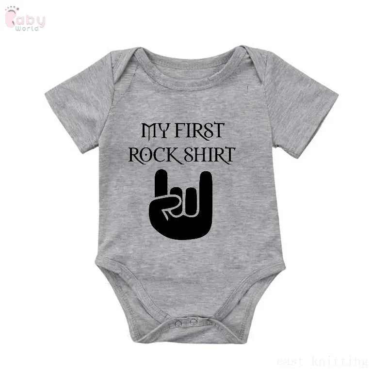 My First Rock Shirt/Romper Baby World