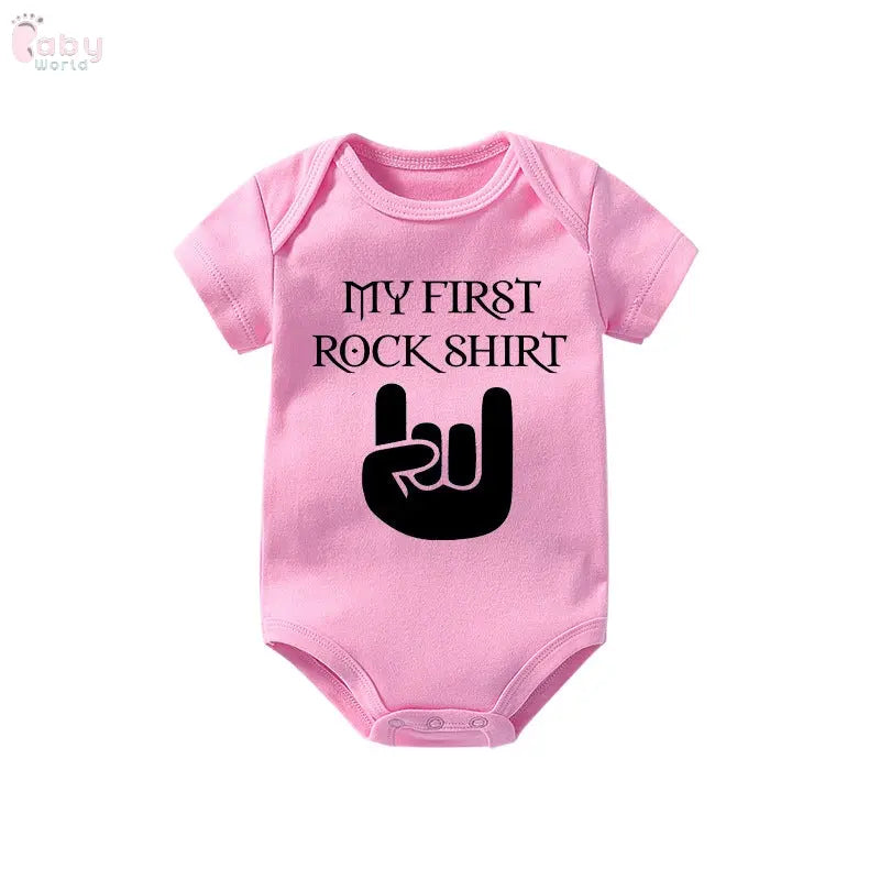 My First Rock Shirt/Romper Baby World