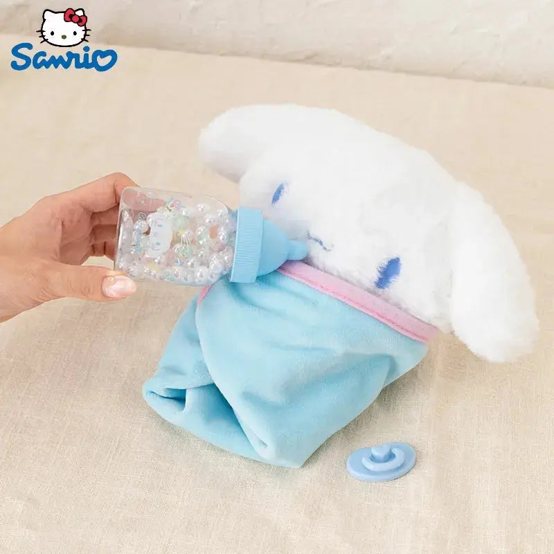 Sanrio My Melody Cinnamoroll Baby Dress Up Suit Baby Pacifier Bottle Plush Girl Cute Birthday Doll Set Gifts Box Christmas Gifts - Baby World