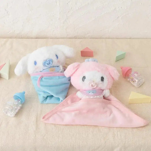 Sanrio My Melody Cinnamoroll Baby Dress Up Suit Baby Pacifier Bottle Plush Girl Cute Birthday Doll Set Gifts Box Christmas Gifts - Baby World