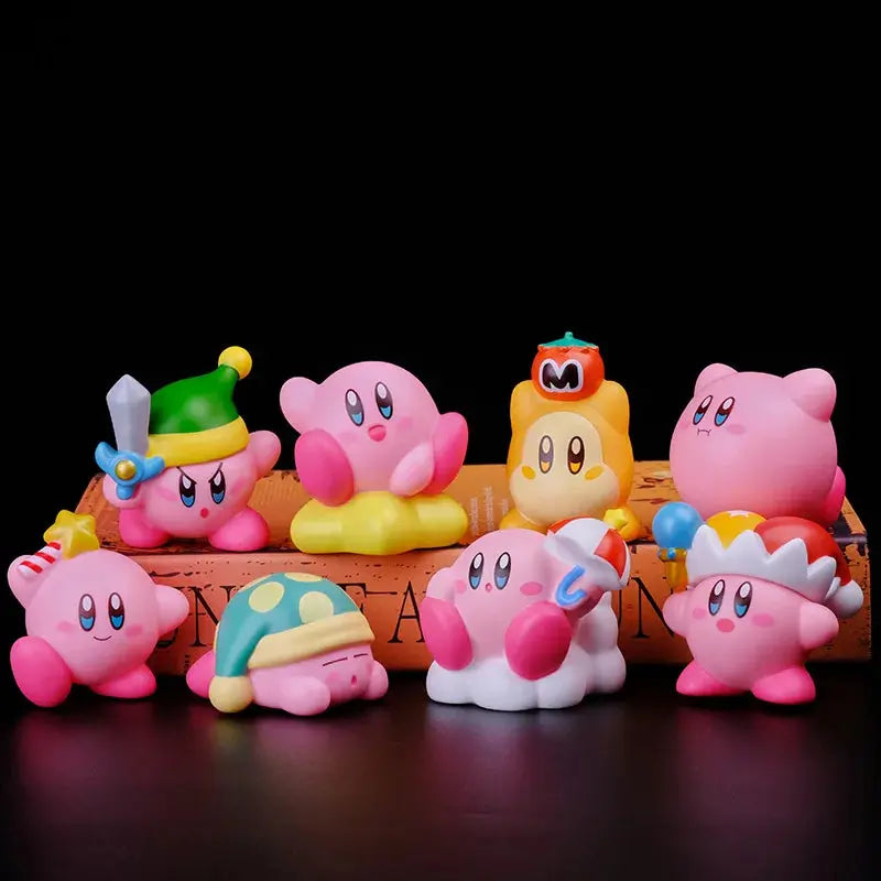 8Pcs/Set Kirby Action Figures Collection Cute Pink Pvc Material Figurines Collectibles Best Christmas Gift for Child Girl - Baby World