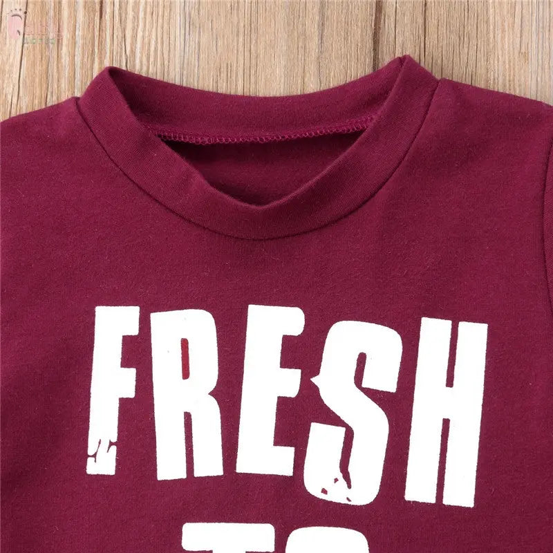 Summer Baby Boy Short Sleeve Top T-shirt Pants Trousers 1-6Y Baby World