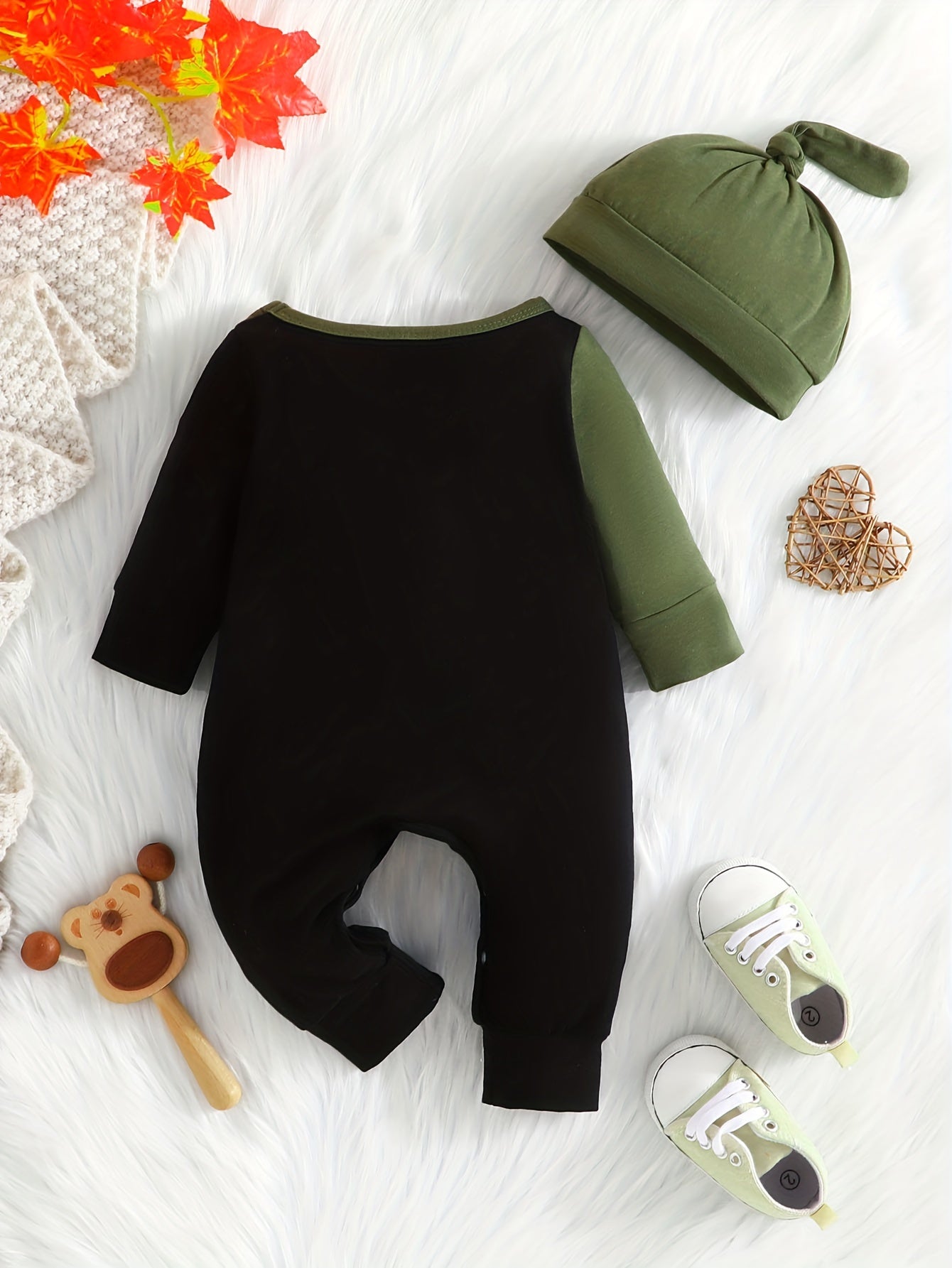 Boys Stylish DADDY & ME Print Long Sleeve Hoodie & Trousers Set