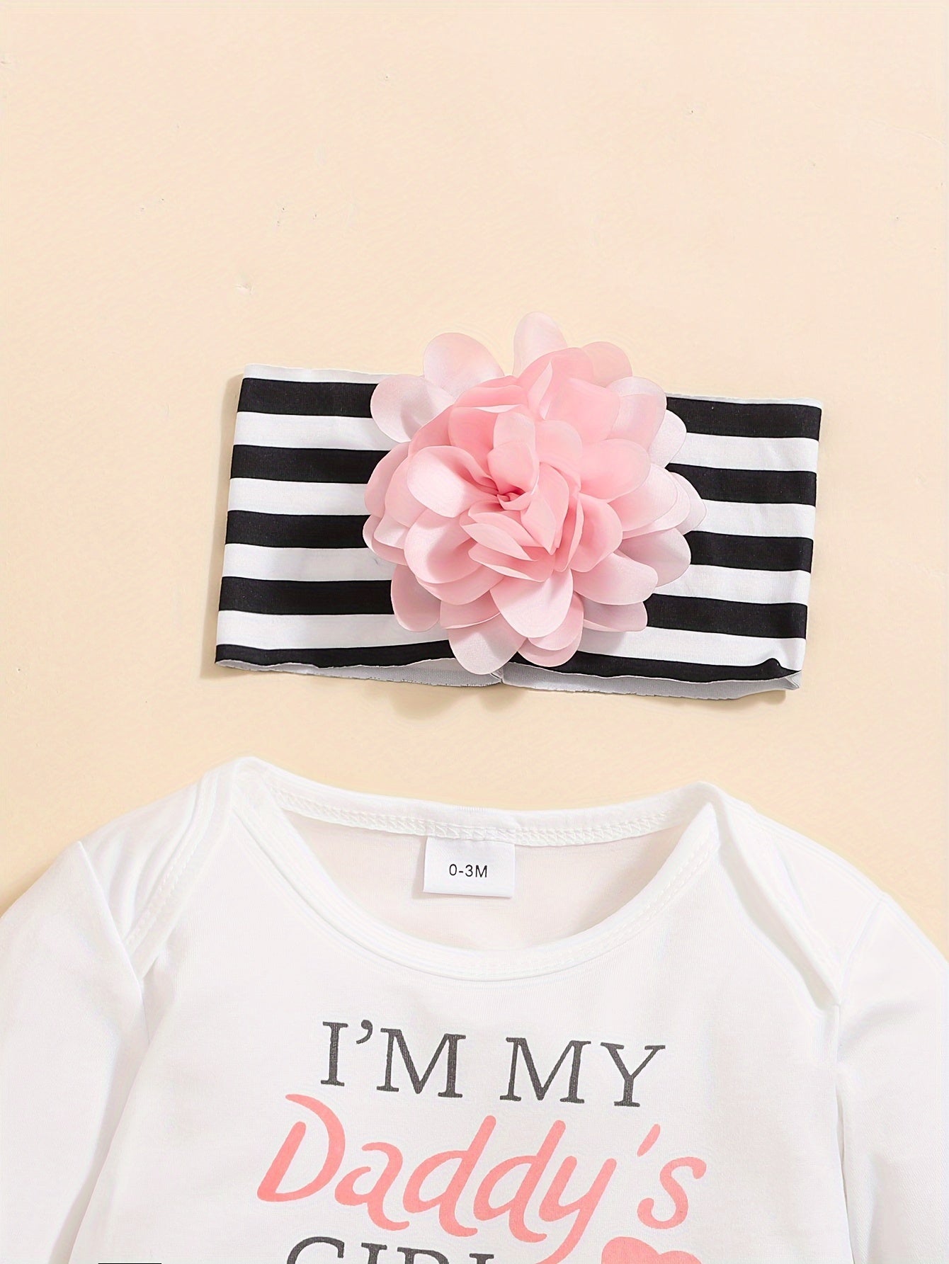 Girls Cute Letter Of Love Print Long Sleeve Bodysuit