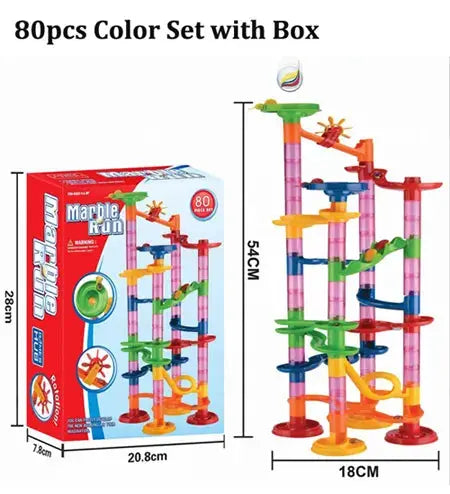 109pcs Marble Run Race Track Building Blocks Set for children - Baby World
