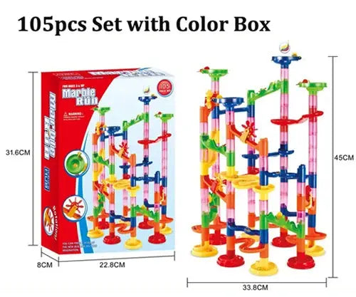 109pcs Marble Run Race Track Building Blocks Set for children - Baby World