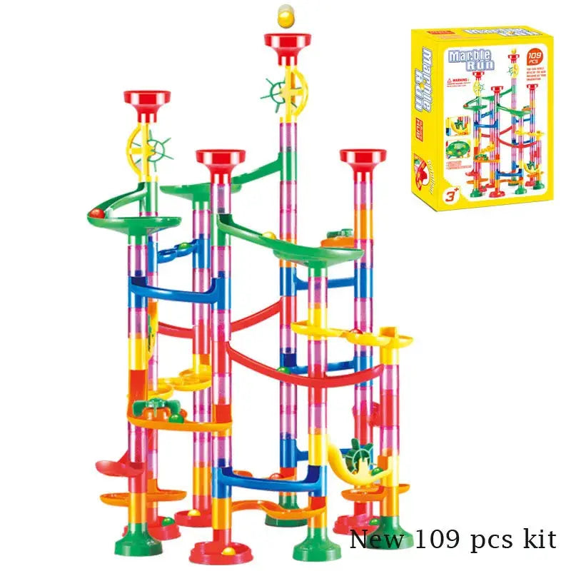 109pcs Marble Run Race Track Building Blocks Set for children - Baby World