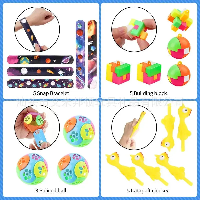 120PCS Kids Party Favors Toys Children Assortment Giveaway Pinata Filler Bulk Toys Boys Girls Treasure Boxs Birthday Party Gifts - Baby World