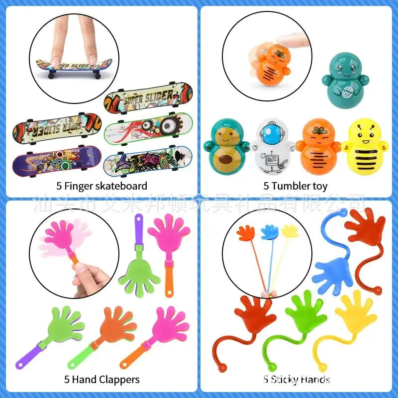 120PCS Kids Party Favors Toys Children Assortment Giveaway Pinata Filler Bulk Toys Boys Girls Treasure Boxs Birthday Party Gifts - Baby World