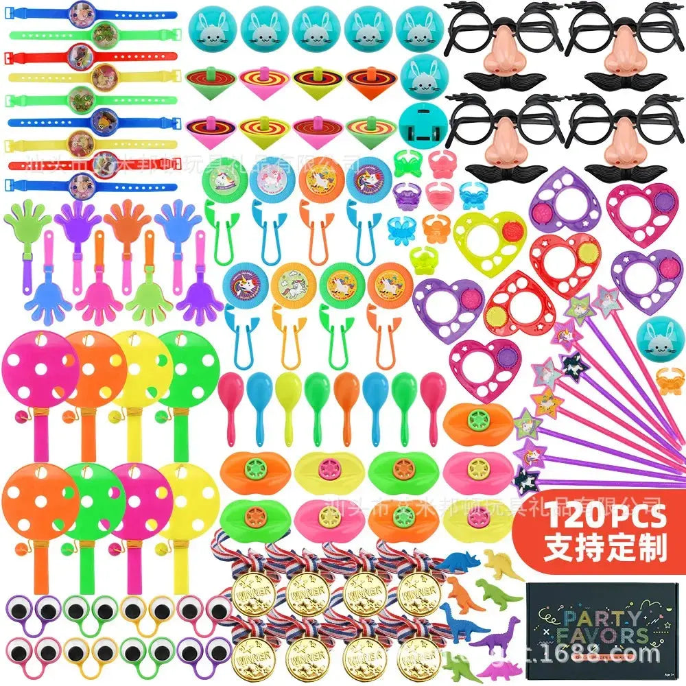 120PCS Kids Party Favors Toys Children Assortment Giveaway Pinata Filler Bulk Toys Boys Girls Treasure Boxs Birthday Party Gifts - Baby World