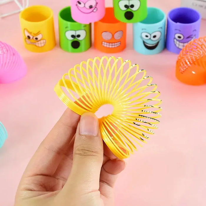 12Pcs Rainbow Magic Springs Circle Toys for Children Birthday Party Favors Giveaway Gifts Baby Shower Pinata Fillers Christmas - Baby World