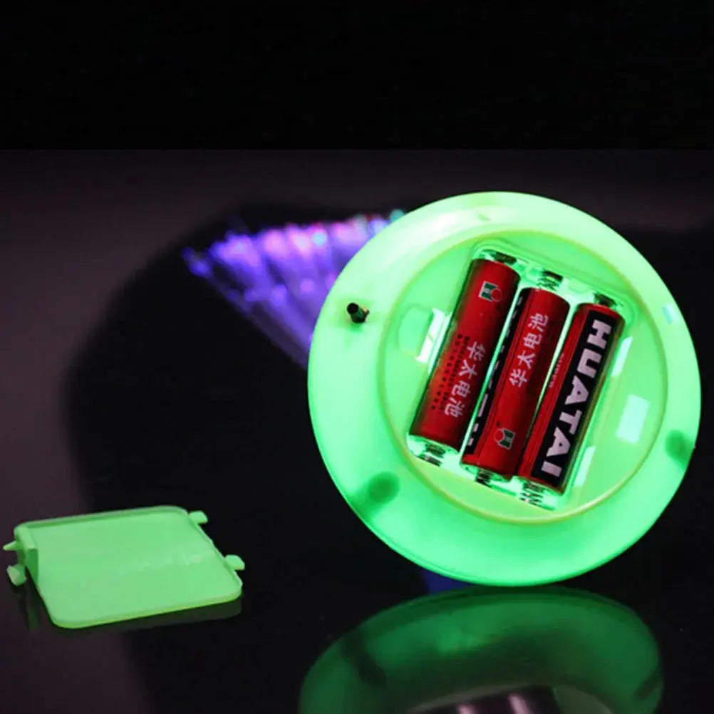 1PC Novelty Color Changing LED Fiber Optic Night Light Lamp Stand Decor Children Christmas Gift Night Lamp - Baby World
